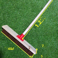 Balai à fils rigides DS4020 pour l'extérieur, pour enlever la mousse sur le béton, le patio, le garage, brosse à récurer à long manche pour terrasse