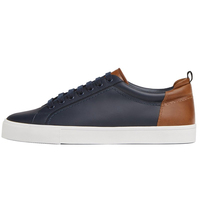 Chaussures de sport décontractées pour hommes, en cuir respirant noir, avec logo personnalisé, marque Zapatillas.