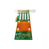 Produk Jaringan Gigabit Quad Ports RJ45 PCI-E X4 Two-way Bypass NIC dengan Chip Intel I350AM4 Adaptor Jaringan