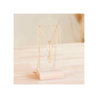 Base en bois acrylique collier affichage chaîne pendentifs support esthétique plexiglas colliers goutte bijoux présentoir