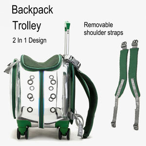 Moda Hoopet pembe taşınabilir net görünüm arabası köpek kedi evi seyahat sırt çantası evcil hayvan taşıyıcı - Product Image 5