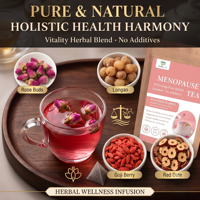 Vente directe usine Marque privée OEM Tisane pour la ménopause 20 sachets Infusion aux herbes Mélanges bien-être féminin Thé équilibrant pour personnalisation