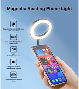 Anillo de Luz LED Magnético Recargable Plegable M15 para Selfies, Maquillaje, Fotografía, <span class=keywords><strong>YouTube</strong></span>, Lectura, Teléfono Móvil, 64 SMD - Product Image 2