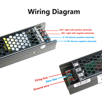 Alimentation LED à sortie unique DC-DC 12V 5A 60W dimmable en aluminium avec gradation DALI CE ROHS pour