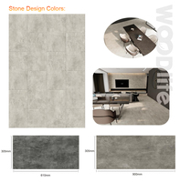 Azulejo de vinilo de lujo para suelo LVT con pegamento trasero seco de diseño moderno de 3mm certificado CE para apartamento escolar sala de estar comedor