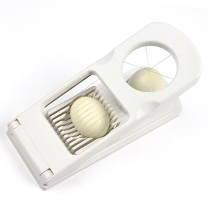 Multifunction Kitchen Tools 2 in 1 Egg Slicers Plastic Stainless Steel Wire Egg Cutter for Boiled Eggs