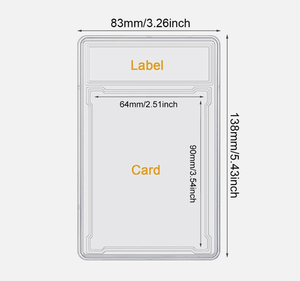 Estuche de Cuero PU Transparente de Alta Calidad para Tarjetas Graduadas de 35PT con Cierre Magnético para <span class=keywords><strong>BGS</strong></span> SGC TCG Pokemoned - Product Image 2