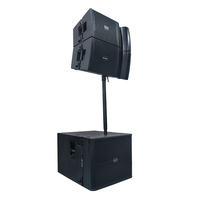 12 pouces 18 pouces Line Array Subwoofer Ensemble de haut-parleurs en néodyme avec amplificateur Haut-parleur Système de musique Ensemble complet Équipement de salon commercial
