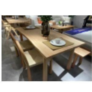 โต๊ะรับประทานอาหารไม้ที่ทันสมัยและเรียบง่ายสำหรับห้องนั่งเล่น37798-049 - Product Image 1