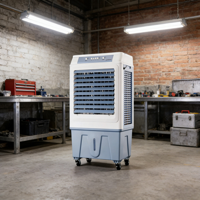 Portable AC Electric 45L Water Tank Air Cooling Fan Evaporative Air Cooler with Timer for Industrial Outdoor & Hotel Use