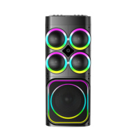 Enceinte karaoké à écran tactile CSN-612 avec contrôle du réverbération, lumières LED et prises pour microphone, enceinte active pleine gamme
