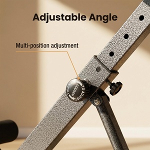 Banco de extensión de espalda ajustable y portátil para culturismo, máquina de hiperextensión para uso en gimnasio en casa, silla romana - Product Image 5