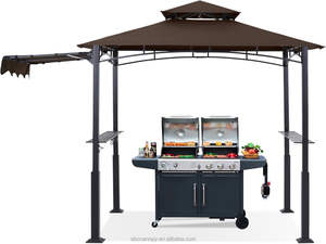 Gazebo de Acero Inoxidable ABCCANOPY Moderno, Personalizado, con Recubrimiento en Polvo de Color, Resistente al Óxido, con <span class=keywords><strong>Toldo</strong></span> de 5x8 pies (1.5x2.5m) - Product Image 2