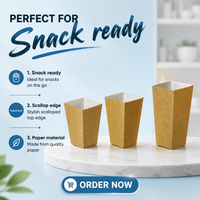 Caja Plegable de Papel Kraft para Fideos Instantáneos, Reciclable, Desechable, Personalizada, con Revestimiento PE, para Arroz Frito y Pasta