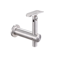 Support mural en acier inoxydable 304 316 pour main courante, série de supports de balustrade d'escalier pour tube rond