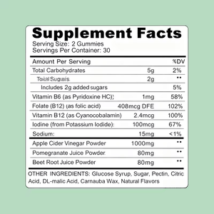 Gomitas para Quemar Grasa. Extracto de Grano de Café Verde y Guaraná. Apoya el Metabolismo y la Energía. Bajo en azúcar, vegano. OEM. - Product Image 3