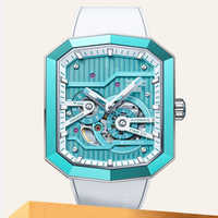 Nouveau squelette de synchronisation creux de luxe RM mode personnalisée lumineuse automatique montres carrées pour hommes femmes 2022