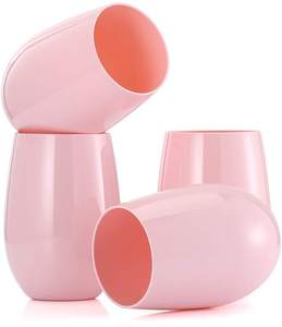 Copa <span class=keywords><strong>de</strong></span> <span class=keywords><strong>vino</strong></span> sin tallo apta para lavavajillas Pink Vasos Desechables Para <span class=keywords><strong>Vino</strong></span> Sin Tallo Copas <span class=keywords><strong>de</strong></span> <span class=keywords><strong>vino</strong></span> <span class=keywords><strong>de</strong></span> policarbonato inastillables - Product Image 5