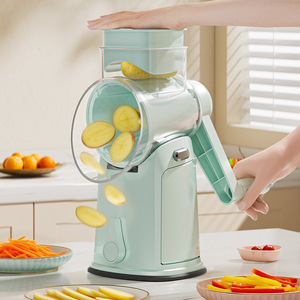 Đa chức năng PP trống rau <span class=keywords><strong>Slicer</strong></span> tay-cranked trái cây/rau công cụ với nhiều đầu lưỡi an toàn Cách sử dụng - Product Image 3