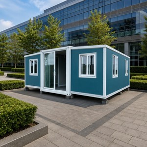 Maison préfabriquée extensible de luxe SUNRISE de 40 pieds, 4 chambres, villa préfabriquée avec unités d'habitation complémentaires, maison conteneur pour habitation - Product Image 1