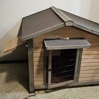 Nichoir pour chien de grande taille, imperméable et résistant au froid, avec toit en bois massif pour l'hiver