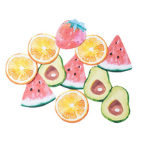 Foska Creative mignon dessin animé en forme de fruit mémo Notes autocollantes bloc-notes en papier auto-adhésif pour la papeterie de bureau scolaire et l'utilisation de cadeaux