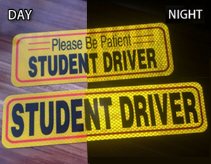 Pegatinas magnéticas reflectantes para el coche, pegatinas magnéticas personalizadas para el conductor del estudiante, las mejores nuevas - Product Image 2
