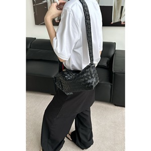 Mini Woven Leather Crossbody Bag Adjustable Strap <b>Small</b> Cowhide Women's Messenger <b>Handbag</b> - Product Image 4
