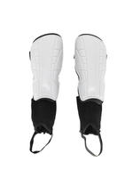 Protège-tibias de football professionnels en gros pour matchs et entraînements, avec logo personnalisé, protection de la cheville en PU, légers, protection des jambes