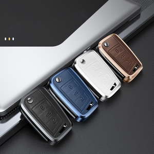 Portachiavi auto in alluminio per VW Volkswagen Golf 7 MK7 Tiguan MK2 per SEAT Ateca Leon FR 2 Ibiza per <span class=keywords><strong>Skoda</strong></span> <span class=keywords><strong>Octavia</strong></span> A7 <span class=keywords><strong>accessori</strong></span> - Product Image 2