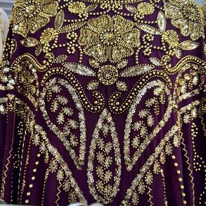 Vestido de Noche Largo y Elegante con Bordado y Pedrería, Estilo Holgado, para Novia Musulmana, Traje para Ceremonia de Boda, Jalabiya, Caftán - Product Image 5