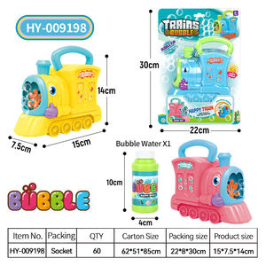 Máquina de Burbujas Manual con Diseño de Tren y Peces, 110g de Solución para Burbujas, Juguete para Niños Pequeños, Diversión de Verano al Aire Libre - Product Image 6
