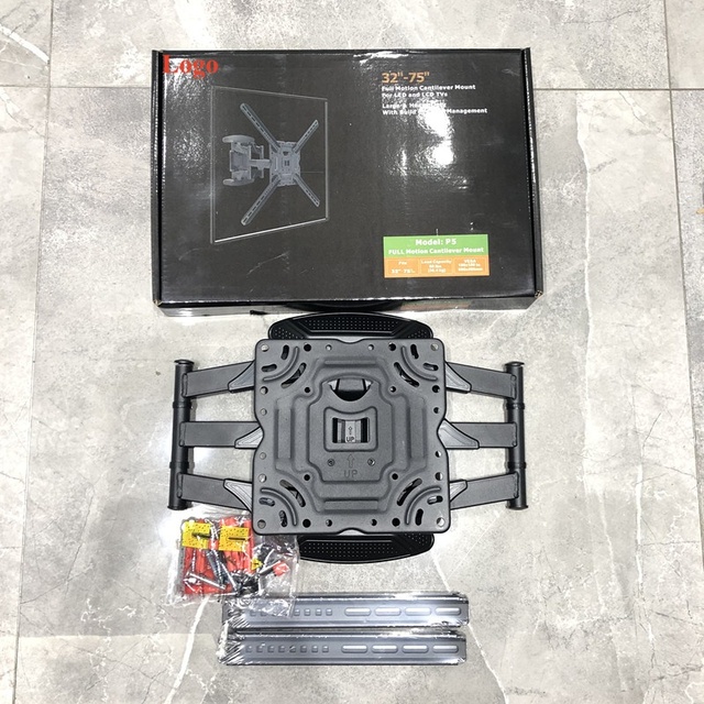 Factory High stability P5 Tilt Swivel TV mount for 32-75" inch screens VESA 100x100 to 600x400mm