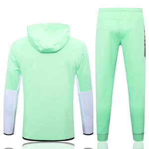 Conjunto de ropa deportiva de entrenamiento de fútbol para hombre con logotipo personalizado de gran venta, chándal impermeable con capucha, cremallera completa, media cremallera, Fútbol - Product Image 1