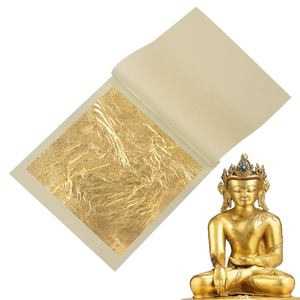 Hojas de oro puro de 24K para decoración de alimentos, lámina dorada auténtica para muebles, marco de imagen, hoja dorada - Product Image 6