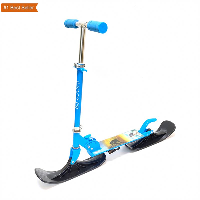 Istaride 2 In 1 kar Scoote kayak Snowboard kızak aksesuar çocuk tekerlek kış kar spor kızak Scooter