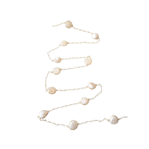 Perles de pierres précieuses Perle naturelle Chaîne suspendue en argent sterling, pierre précieuse plaquée or de haute qualité pour grossiste - Product Image 1