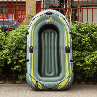 Bateau gonflable en PVC de haute qualité, bateau de pêche de lac de piscine de 71 pouces de long, radeau de bateau pneumatique portable pour 2 personnes pour lac avec pompe à main