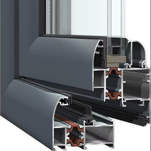 Profilé en aluminium CNW pour portes et fenêtres à battants, bâtiments résidentiels et commerciaux, finition usine OEM, revêtement en poudre - Product Image 1