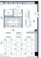 Service de design d'intérieur de bureaux, planification d'espaces commerciaux, aménagement clé en main, rendu 3D pour salle de réunion et poste de travail