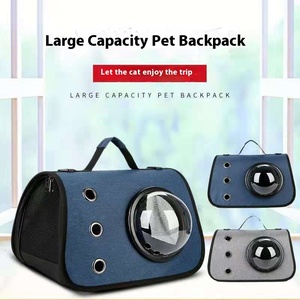 Mochila de transporte de mascotas de gran capacidad, cápsula espacial transpirable con ventana de burbuja transparente para gatos, perros pequeños, aventuras al aire libre - Product Image 2