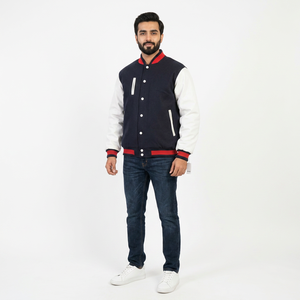 Haute qualité personnalisé école Letterman Varsity veste nouveauté hiver tissu léger à capuche CollegeBaseballjacket pour les hommes - Product Image 1