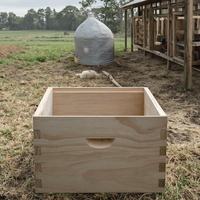 Kit de 10 cadres en pin de Nouvelle-Zélande pour apiculture apicole Super Box avec 10 cadres profonds et fondations