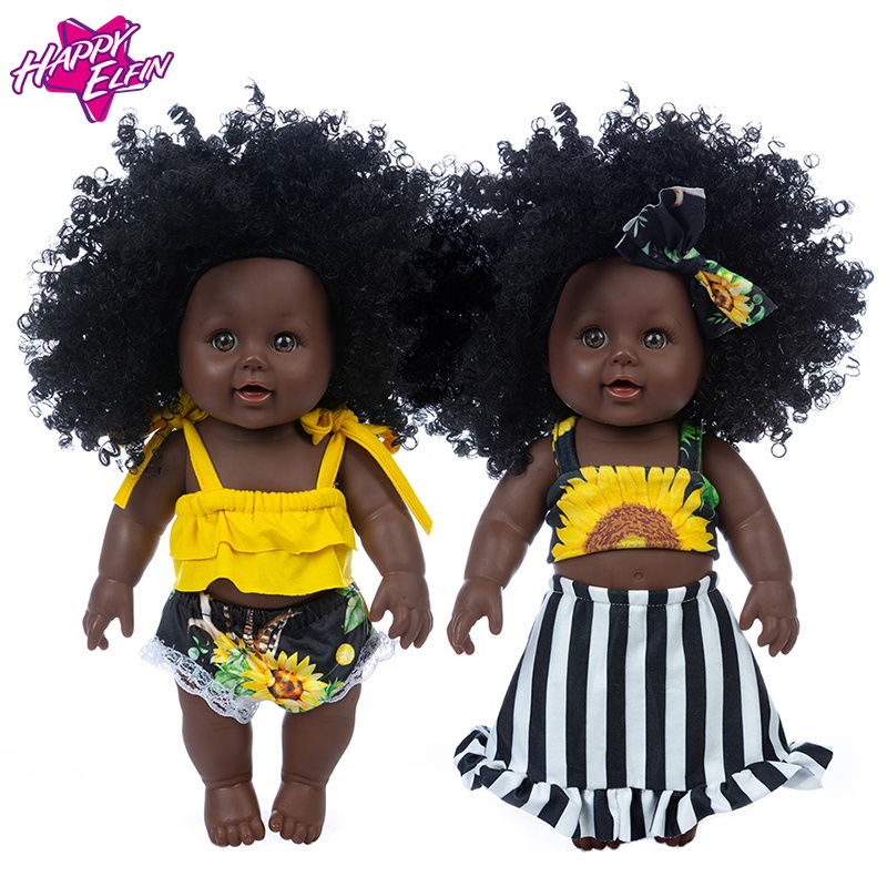 Китайская Фабрика черных кукол, прекрасная новая стильная африканская детская игрушка, детские куклы для девочек, черные детские куклы