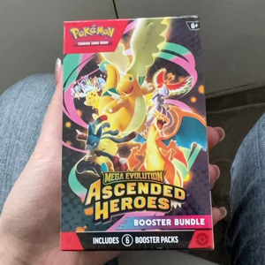 Tarjetas Pokémon Originales en Inglés, Mega Evolución, Héroes Ascendidos, Paquete de Refuerzo, Edición Estadounidense, Sellado de Fábrica, Juego de Cartas Coleccionables - Product Image 1