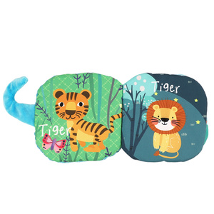 Libro de Tela de Peluche con Animales Adorables, Libro de Tela Suave para Bebés, Juguete Educativo Preescolar para Bebés - Product Image 4