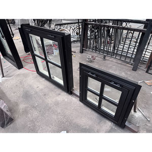 <span class=keywords><strong>Finestre</strong></span> a griglia in acciaio bicolore stile retrò personalizzate con vetri doppi e <span class=keywords><strong>griglie</strong></span> in ferro battuto per applicazioni esterne, apertura fissa - Product Image 5