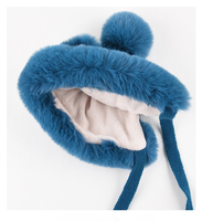 Chapeau d'aviateur en fausse fourrure pour femmes, vente en gros, hiver, chasse, renard mignon, oreilles de chat, adulte