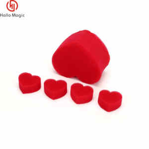 5個/セット 増殖するスポンジハート マジックトリック バレンタインデーまたは結婚式 クローズアップステージマジック小道具 マジックアクセサリー - Product Image 3