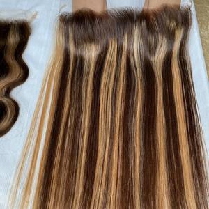 Extensiones de cabello humano virgen para mujer, postizo de cabello humano liso, sin costuras, Remy Genius, 2023 - Product Image 3